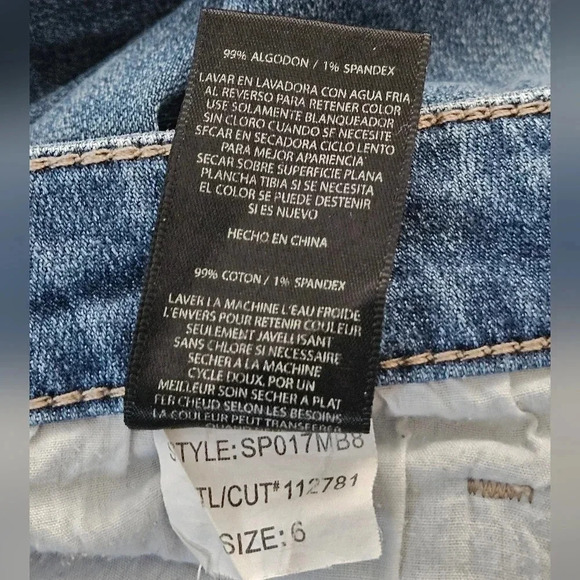 Kut from the kloth boyfriend jeans light distressing mid rise size 6 - Picture 5 of 6